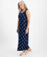 Фото #2 товара Petite Ikat Icon Knit Maxi Dress, Created for Macy's