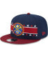 Фото #1 товара Men's Navy Denver Nuggets Banded Stars 9FIFTY Snapback Hat