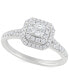 ფოტო #1 პროდუქტის Diamond Double Halo Engagement Ring (5/8 ct. t.w.) in 14k White Gold