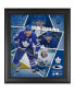 Фото #1 товара John Tavares Toronto Maple Leafs Framed 15'' x 17'' Impact Player Collage with a Piece of Game-Used Puck - Limited Edition of 500