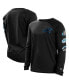 Men's Black Carolina Panthers Hype 2-Hit Long Sleeve T-shirt