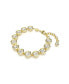 ფოტო #1 პროდუქტის Round Cut, White, Gold-Tone Imber Bracelet