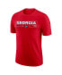 ფოტო #2 პროდუქტის Men's Red Georgia Bulldogs Wordmark Stadium T-shirt