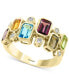 ფოტო #1 პროდუქტის EFFY® Multi-Gemstone (2-3/8 ct .t.w.) & Diamond (1/6 ct. t.w.) Ring in 14k Gold