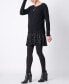 ფოტო #1 პროდუქტის Women's Double Layer Maternity Nursing Tunic Dress