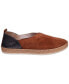 ფოტო #2 პროდუქტის Women's Paisley Two Tone Suede Slip-On Flats