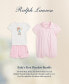 Комплект для малышей Polo Ralph Lauren "Кофта с медвежонком и шорты из сетки" Trophy Cream, Carmel Pink, 3 м - фото #3