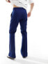 Фото #7 товара ASOS DESIGN smart flared trousers in midnight blue