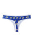 Women's Royal Los Angeles Rams Gauge Allover Print Knit Thong