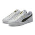 Фото #10 товара Puma Clyde Core L Foil 36466901 Mens White Leather Lifestyle Sneakers Shoes