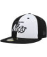 Фото #1 товара Men's Black, White Brooklyn Nets Griswold 59FIFTY Fitted Hat