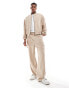 Фото #1 товара ASOS DESIGN wide leg smart co-rd cargo trouser in beige