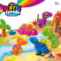 SUPERTHINGS Soft Dough Neon Dinosaur Plasticine Set