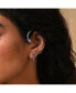 ფოტო #3 პროდუქტის Women's Silver Embellished Snake Ear cuff Earrings