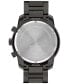 ფოტო #3 პროდუქტის Men's Bold Verso Gunmetal Ionic Plated Steel Bracelet Watch 44mm