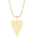 ფოტო #2 პროდუქტის Cameron 14K Gold Plated Heart Charm Pendant Necklace