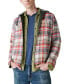 Фото #1 товара Рубашка мужская с капюшоном Lucky Brand клетчатая Zip-Front Hooded Overshirt