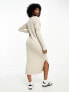 Фото #3 товара Vero Moda knitted jumper midi dress in cream