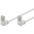 Wentronic CAT 5e Patch Cable 2x 90° Angled - F/UTP - white - 0.5 m - 0.5 m - Cat5e - F/UTP (FTP) - RJ-45 - RJ-45