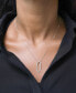 ფოტო #2 პროდუქტის Diamond Open Oval 18" Pendant Necklace (1/2 ct. t.w.) in 14k White Gold, Created for Macy's