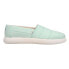 Фото #1 товара TOMS Alpargata Mallow Puff Slip On Womens Blue Sneakers Casual Shoes 10017840T