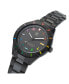 ფოტო #4 პროდუქტის Unisex Three Hand Edition Three Black Stainless Steel Bracelet Watch 41mm