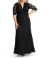 Фото #1 товара Plus Size Screen Siren Lace Evening Gown