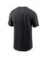 ფოტო #3 პროდუქტის Men's Black Los Angeles Dodgers Fuse Logo T-Shirt