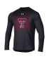 Фото #3 товара Men's Black Texas Tech Red Raiders 2023 Sideline Tech Raglan Long Sleeve T-shirt