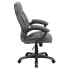 Фото #1 товара High Back Gray Microfiber Contemporary Executive Swivel Chair With Arms