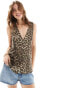 Фото #1 товара ASOS DESIGN leopard print waistcoat