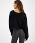 Фото #2 товара Women's Waffle-Knit Drop-Shoulder Top, Created for Macy's