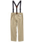 Toddler The Favorite: Khaki Suspenders 4T