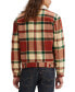 Men's Fleece Lined Plaid Trucker Jacket