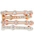 ფოტო #1 პროდუქტის Tri-Tone 4-Pc. Set Pavé Thin Stack Rings