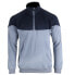 Фото #1 товара Page & Tuttle Upper Colorblock Layering Quarter Zip Jacket Mens Grey Casual Athl