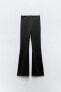 Polyamide flared trousers