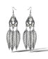 Фото #4 товара Crystal Leaf Drop Statement Earrings