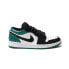 Фото #2 товара Кроссовки Nike Air Jordan 1 Low White Black Mystic Green (Белый, Черный)