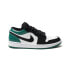 Кроссовки Nike Air Jordan 1 Low White Black Mystic Green (Белый, Черный)