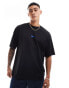 HUGO Blue nalono relaxed fit t-shirt in black