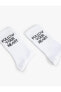 Фото #4 товара Soket Çorap Slogan İşlemeli