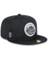 Фото #4 товара Men's Black New York Mets 2024 Clubhouse 59FIFTY Fitted Hat