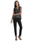 ფოტო #5 პროდუქტის Women's Printed Surplice Sleeveless Top