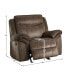 Фото #7 товара White Label Calico 42" Glider Reclining Chair