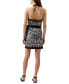 Women's Printed Halter Sleeveless Wrap Dress