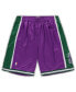 Фото #2 товара Men's Purple Milwaukee Bucks Big and Tall Hardwood Classics Team Swingman Shorts