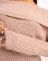 Фото #6 товара JDY bardot jumper in dusty pink