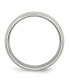 Stainless Steel Polished 6mm Half Round Band Ring