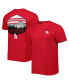 Men's Red Houston Cougars Landscape Shield T-shirt